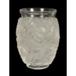 A LALIQUE ‘BAGATELLE’ FROSTED AND CLEAR GLASS VASE