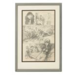 FRANK MARTIN (BRITISH 1921-2005) ORIGINAL PENCIL SKETCH