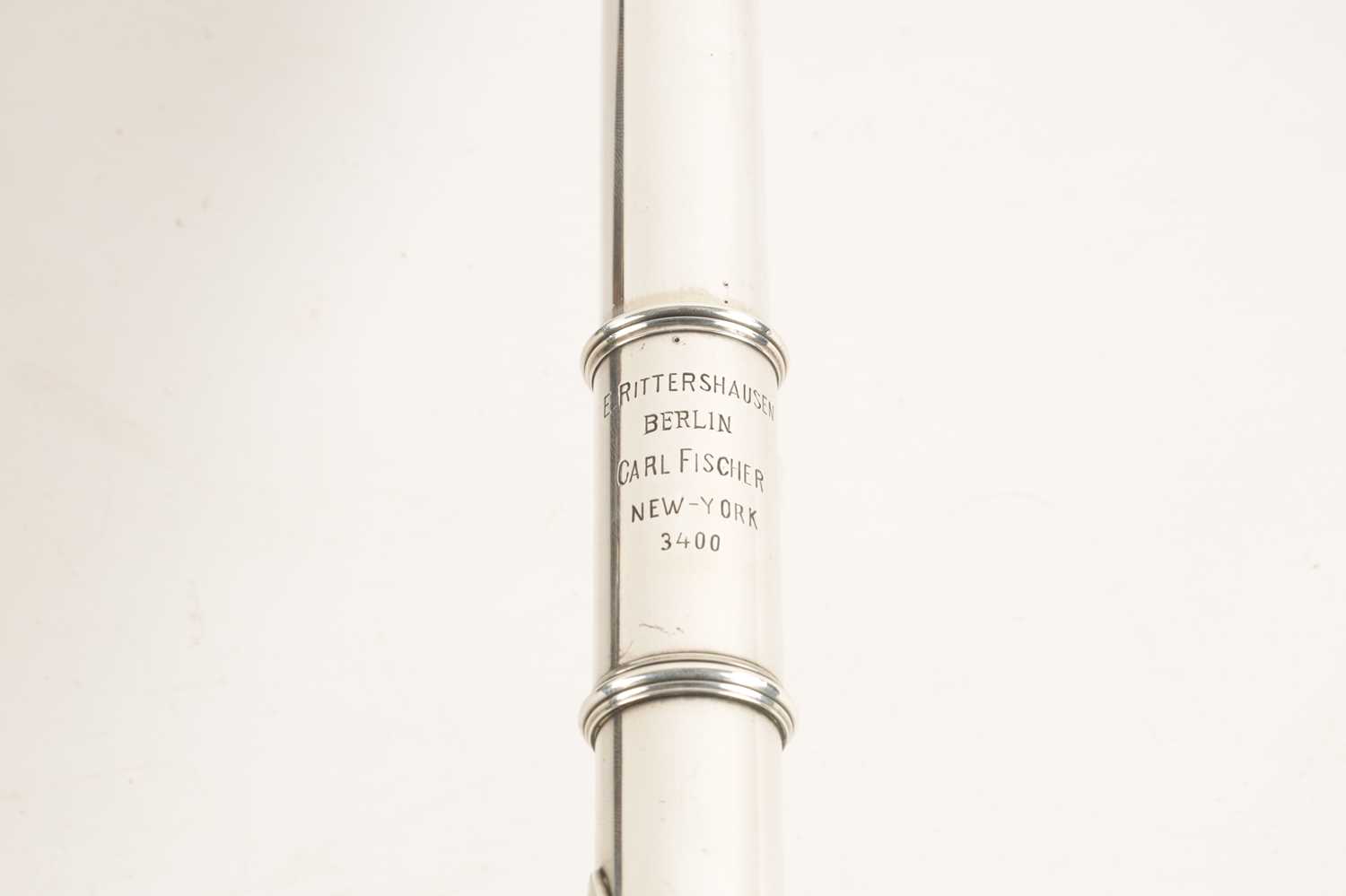 EMIL RITTERSHAUSEN NO 3400. A SILVER FLUTE WITH ENGRAVED LIP PLATE - Image 5 of 9