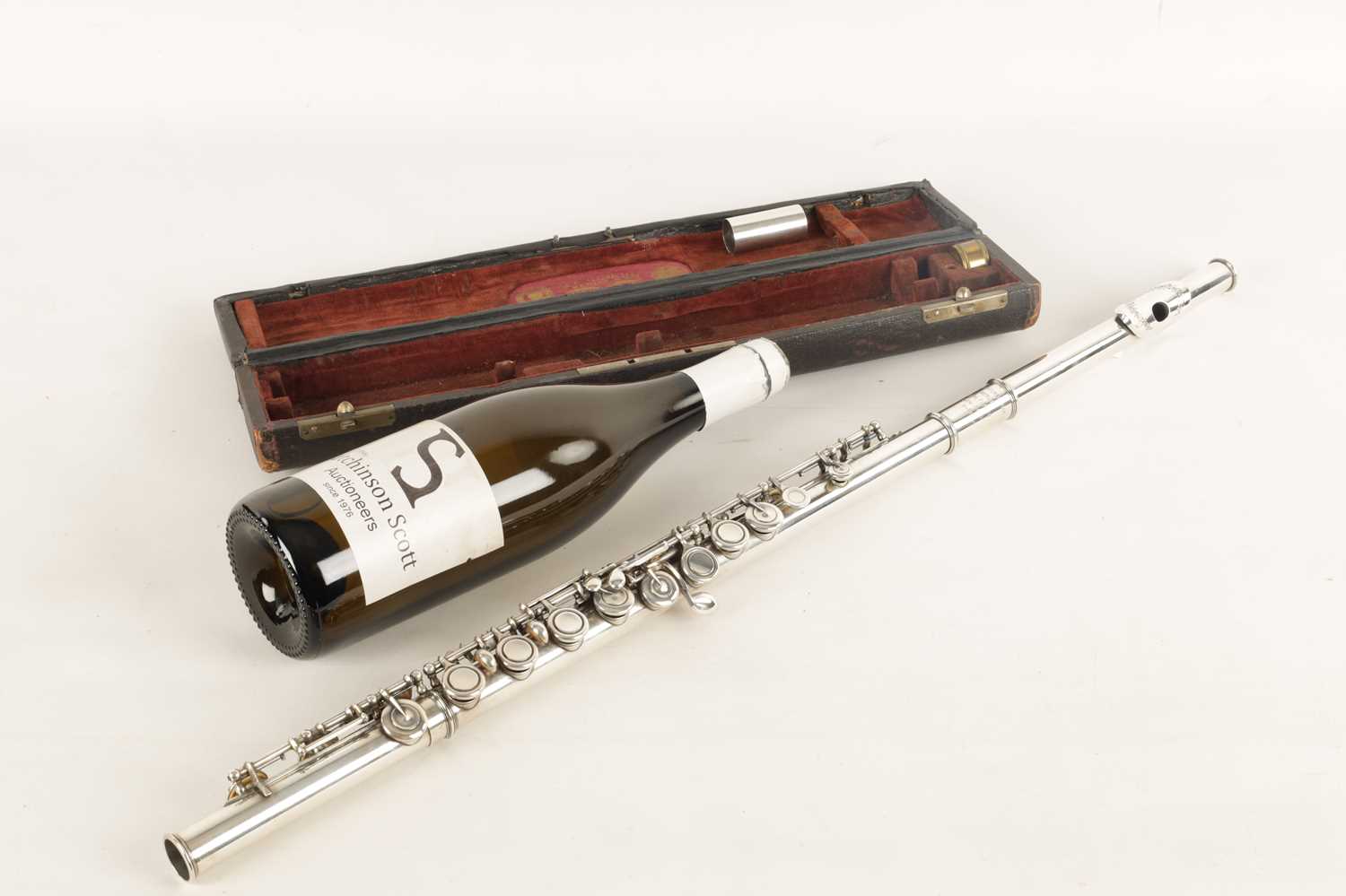 EMIL RITTERSHAUSEN NO 3400. A SILVER FLUTE WITH ENGRAVED LIP PLATE - Image 8 of 9