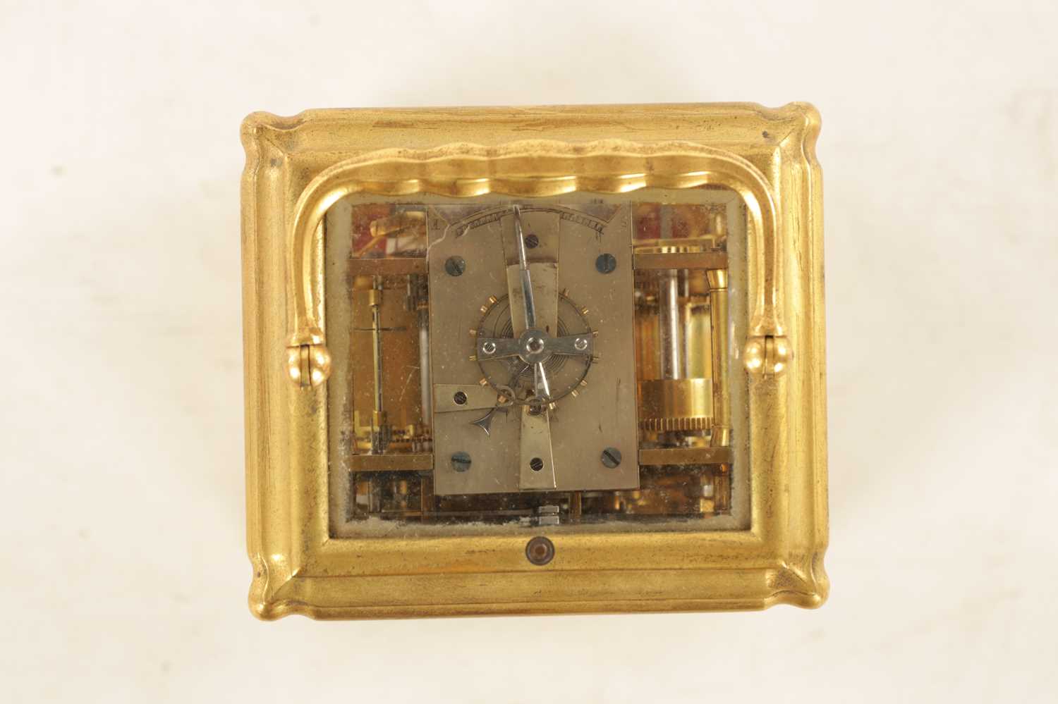 A GOOD 19TH CENTURY FRENCH REPEATING CARRIAGE CLOCK WITH ALARM - Image 3 of 15