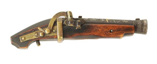 A RARE 19TH CENTURY MINIATURE JAPANESE MATCHLOCK PISTOL