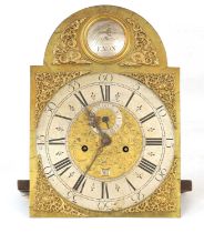 WILLIAM UPJOHN, EXON. A MID 18TH CENTURY LONGCASE CLOCK MOVEMENT