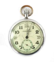 WWII BRITISH MILITARY ARMY ISSUE LEVER POCKET WATCH BY JAEGER-LECOULTRE