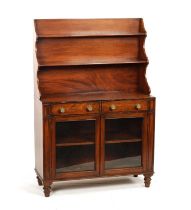 A REGENCY MAHOGANY SIDE CABINET