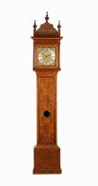 JOHN. MITCHELL LONDON. AN EARLY 18TH CENTURY WALNUT AND SEAWEED MARQUETRY, EIGHT-DAY LONGCASE CLOCK