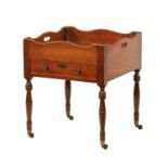 AN UNUSUAL GEORGE III MAHOGANY BUTLER'S STAND