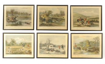 A SETY OF SIX 19TH CENTURY SPORTING PRINTS