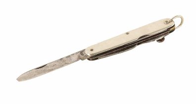 A LARGE FOLDING MULTI-BLADE KNIFE BY J. MARKS, WINCHESTER