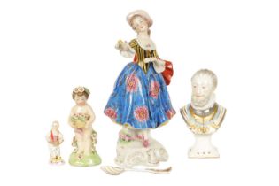 A LATE 19TH CENTURY CONTINENTAL PORCELAIN FIGURE