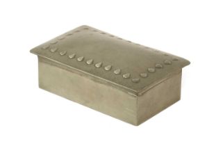 AN ARTS AND CRAFTS LIBERTY'S STYLE PEWTER BOX