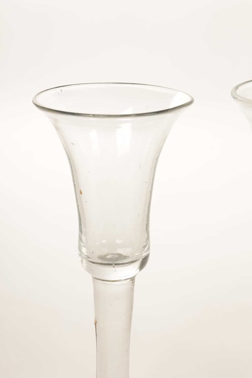 A COLLECTION OF FOUR 18TH CENTURY WINE GLASSES - Image 5 of 7