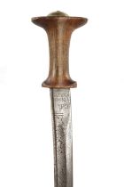 A MENELIK II (1889-1913) ETHIOPIAN GURADE/SABER WITH WILKINSON TYPE BLADE