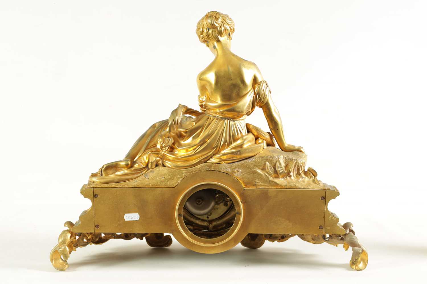 A LARGE 19TH CENTURY FRENCH FIGURAL ORMOLU MANTEL CLOCK - Image 8 of 11