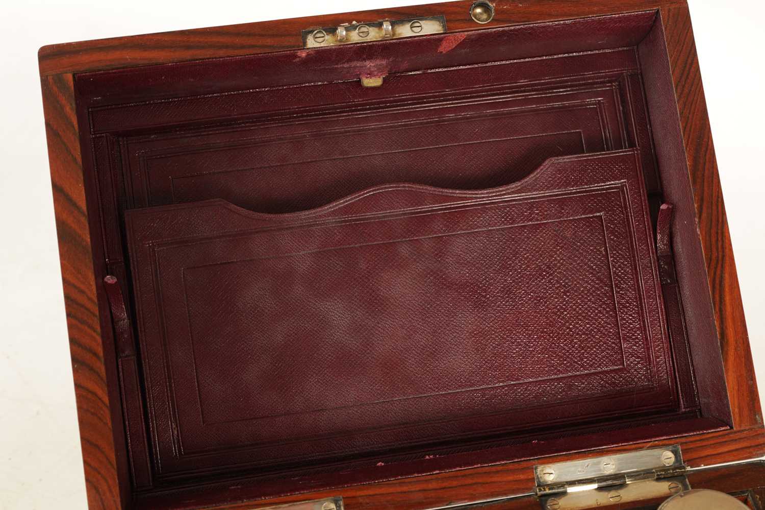 A LATE 19TH CENTURY BURR WALNUT VANITY CASE - Image 14 of 19