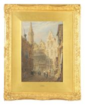 SAMUEL PROUT (1783-1852) WATERCOLOUR TITLED “YPRES”
