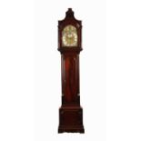 THOMAS ILES, LONDON. AN EARLY GEORGE III FIGURED MAHOGANY EIGHT-DAY LONGCASE CLOCK