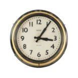 A LARGE INDUSTRIAL SMITHS SECTRIC ELECTRIC WALL CLOCK