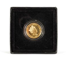 A QUEEN ELIZABETH II 2019 QUARTER GOLD SOVEREIGN