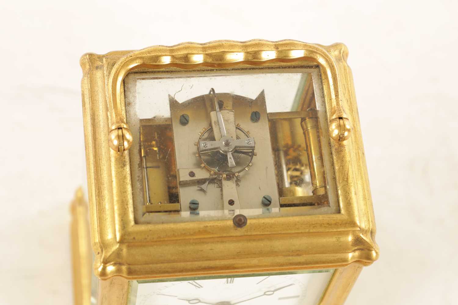 A GOOD 19TH CENTURY FRENCH REPEATING CARRIAGE CLOCK WITH ALARM - Image 4 of 15