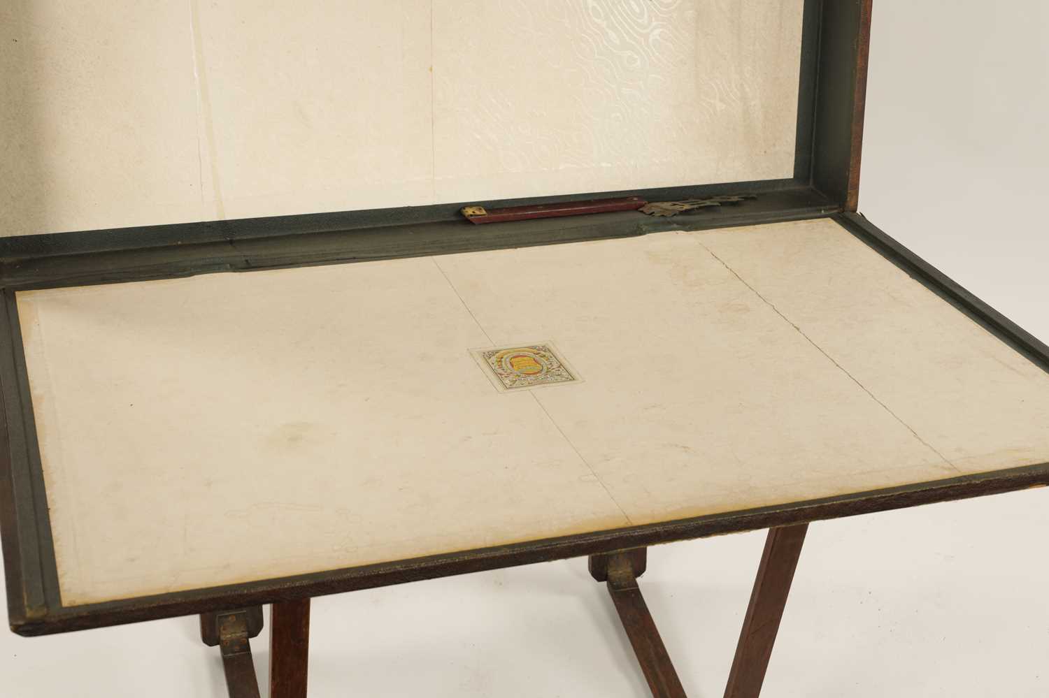 A LATE 19TH-CENTURY PUGINESQUE OAK AND LEATHERWORK FOLIO STAND - Image 7 of 9