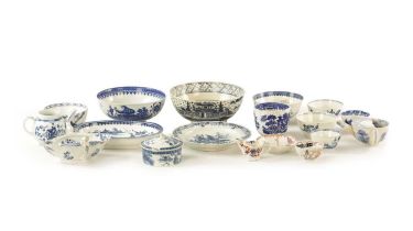 A SELECTION OF 18TH CENTURY ENGLISH PORCELAIN