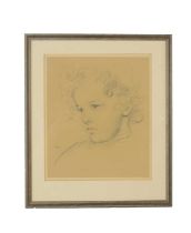 AUGUSTUS EDWIN JOHN (1878-1961) FRAMED LITHOGRAPH OF 'THE LITTLE PILGRIM' PLATE NO 4 16/25