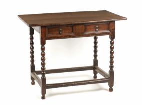 A LATE 17TH CENTURY OAK SIDE TABLE