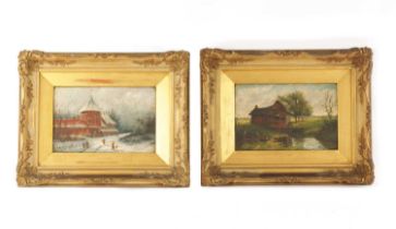 A PAIR OF 19TH CENTURY DUTCH OIL ON BOARDS