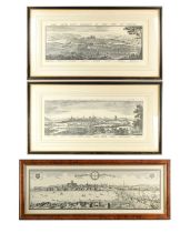 A PAIR OF 19TH CENTURY CITY LANDSCAPE ENGRAVINGS OF OXFORD AND EXETER