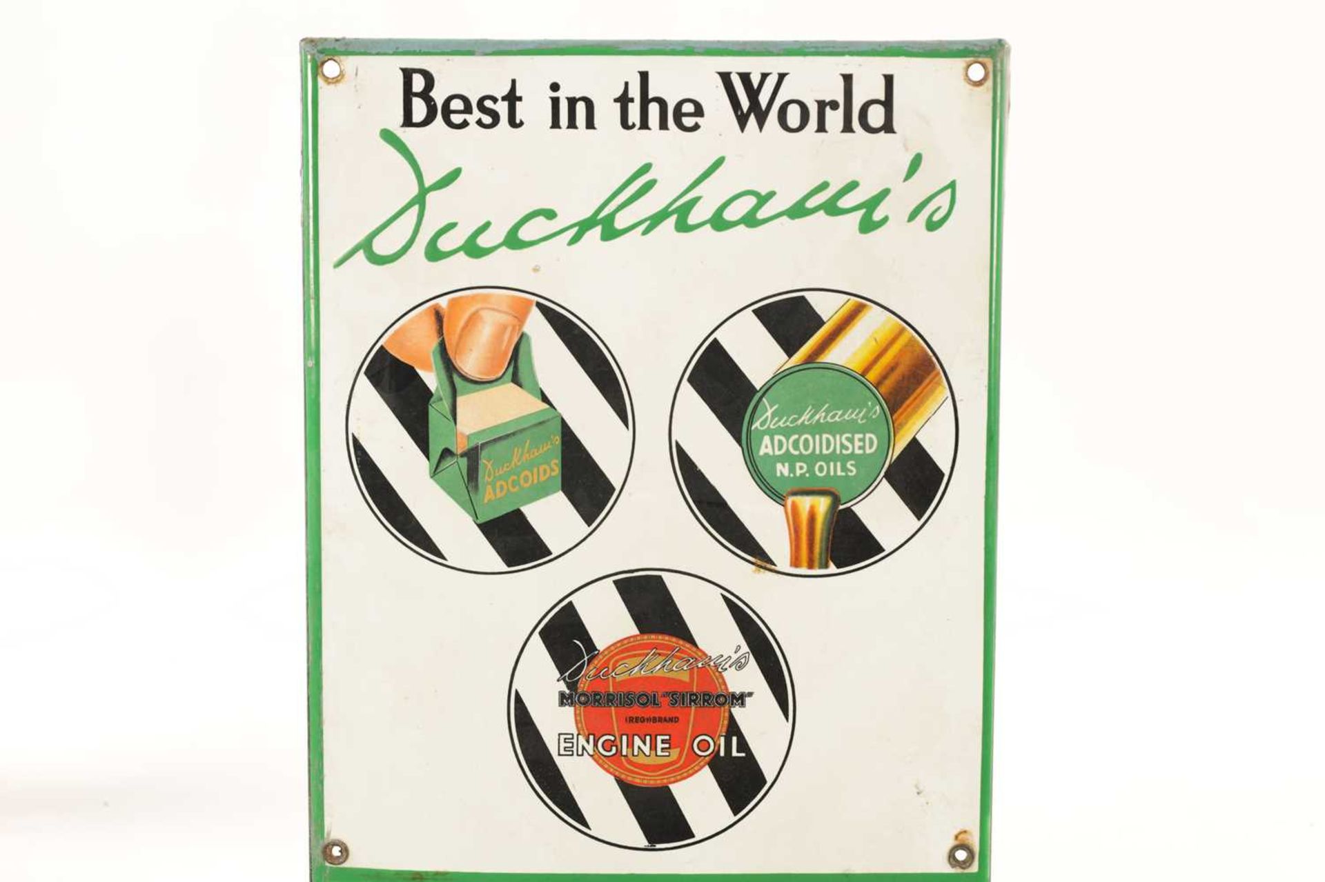 A VINTAGE DUCKHAMS ADCOIDS ENAMEL ADVERTISING SIGN - Image 3 of 6