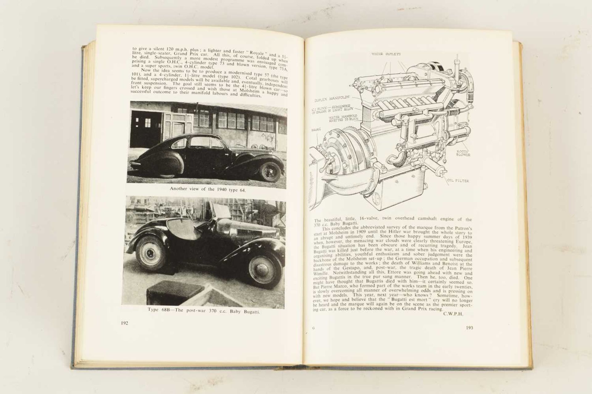 ‘THE BUGATTI BOOK’ HARDBACK COMPILED BY BARRY EAGLESFIELD - Image 6 of 9