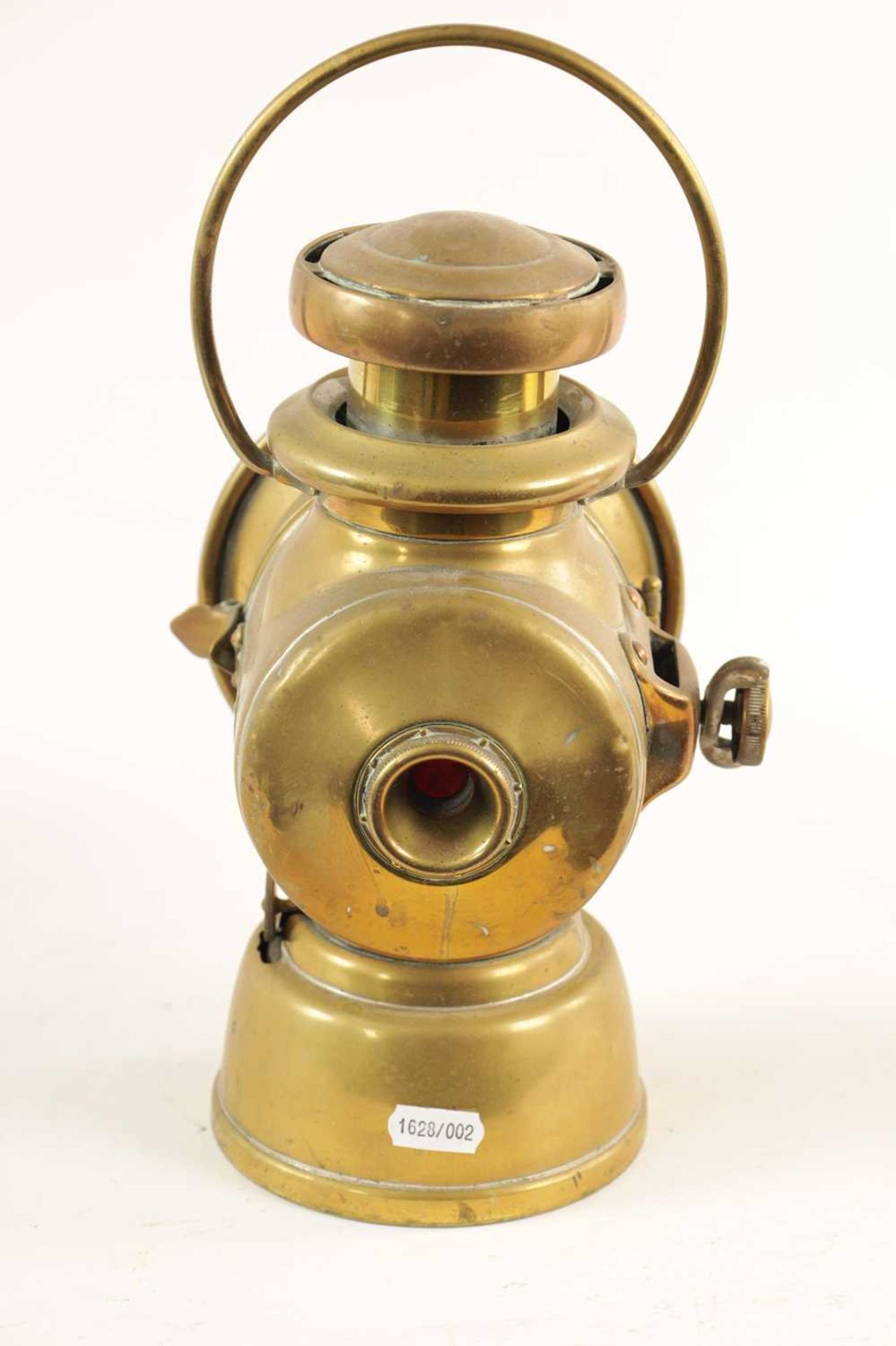 A BRASS LUCAS 721 'KING OF THE ROAD' OIL SIDE LAMP - Image 6 of 9