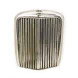 A VINTAGE JAGUAR 3 1/2 LITRE CHROMED RADIATOR GRILL