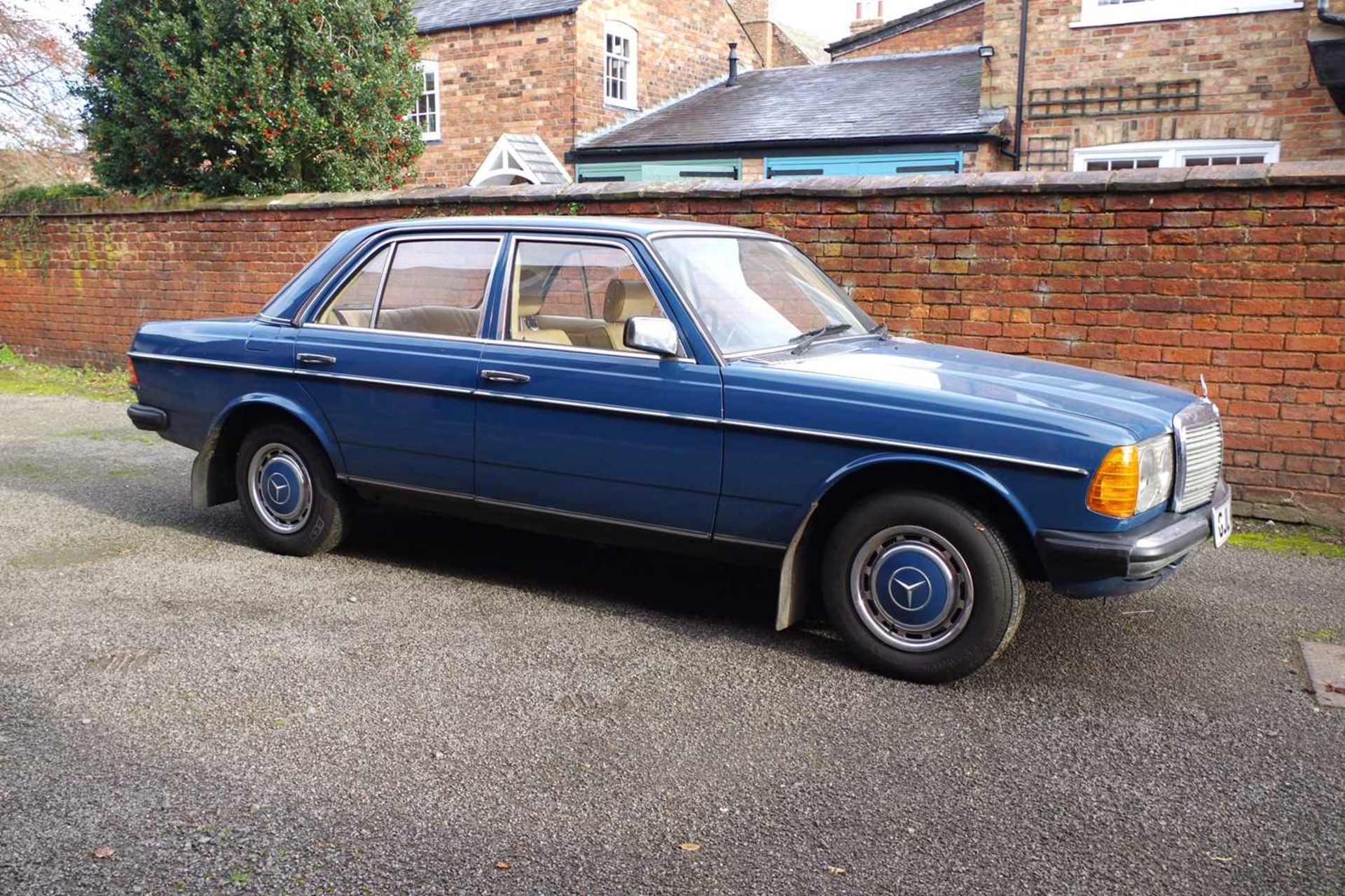 A 1981 MERCEDES 200 IN LABRADOR BLUE