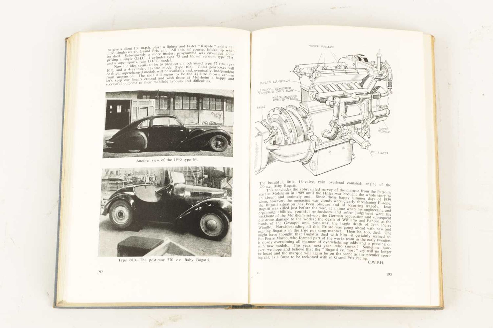 ‘THE BUGATTI BOOK’ HARDBACK COMPILED BY BARRY EAGLESFIELD - Image 7 of 9