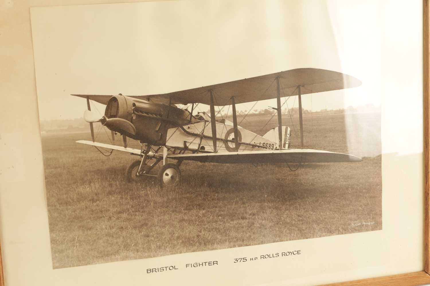 A COLLECTION OF EIGHT FRAMED PHOTOGRAPH PRINTS OF VINTAGE PLANES - Image 12 of 15