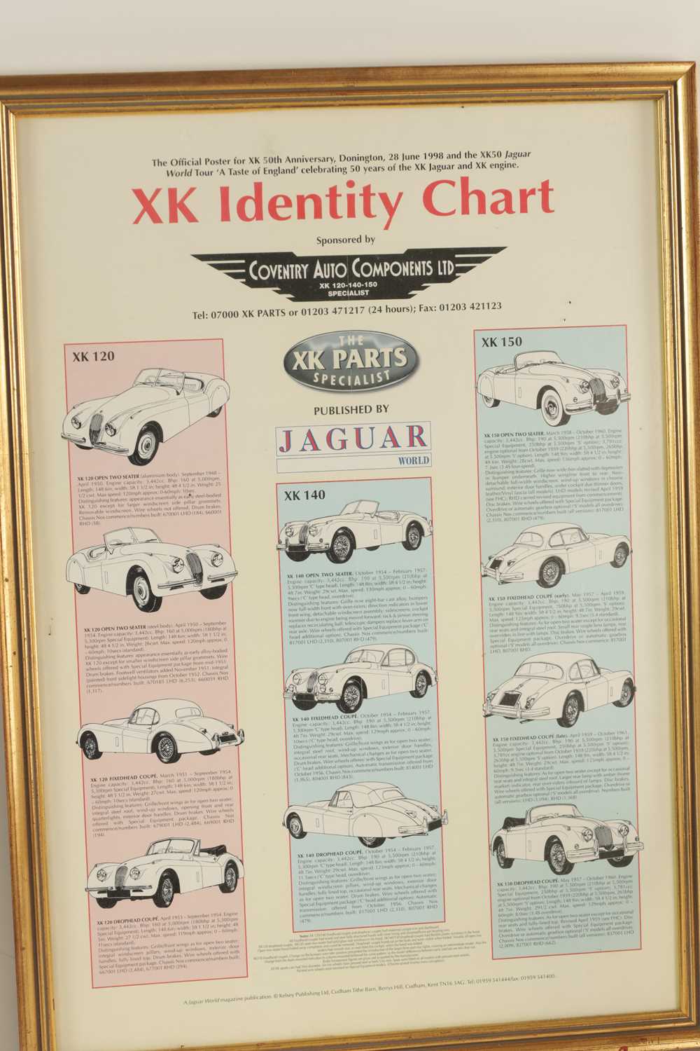 TWO VINTAGE JAGUAR PRINTS - Image 4 of 9