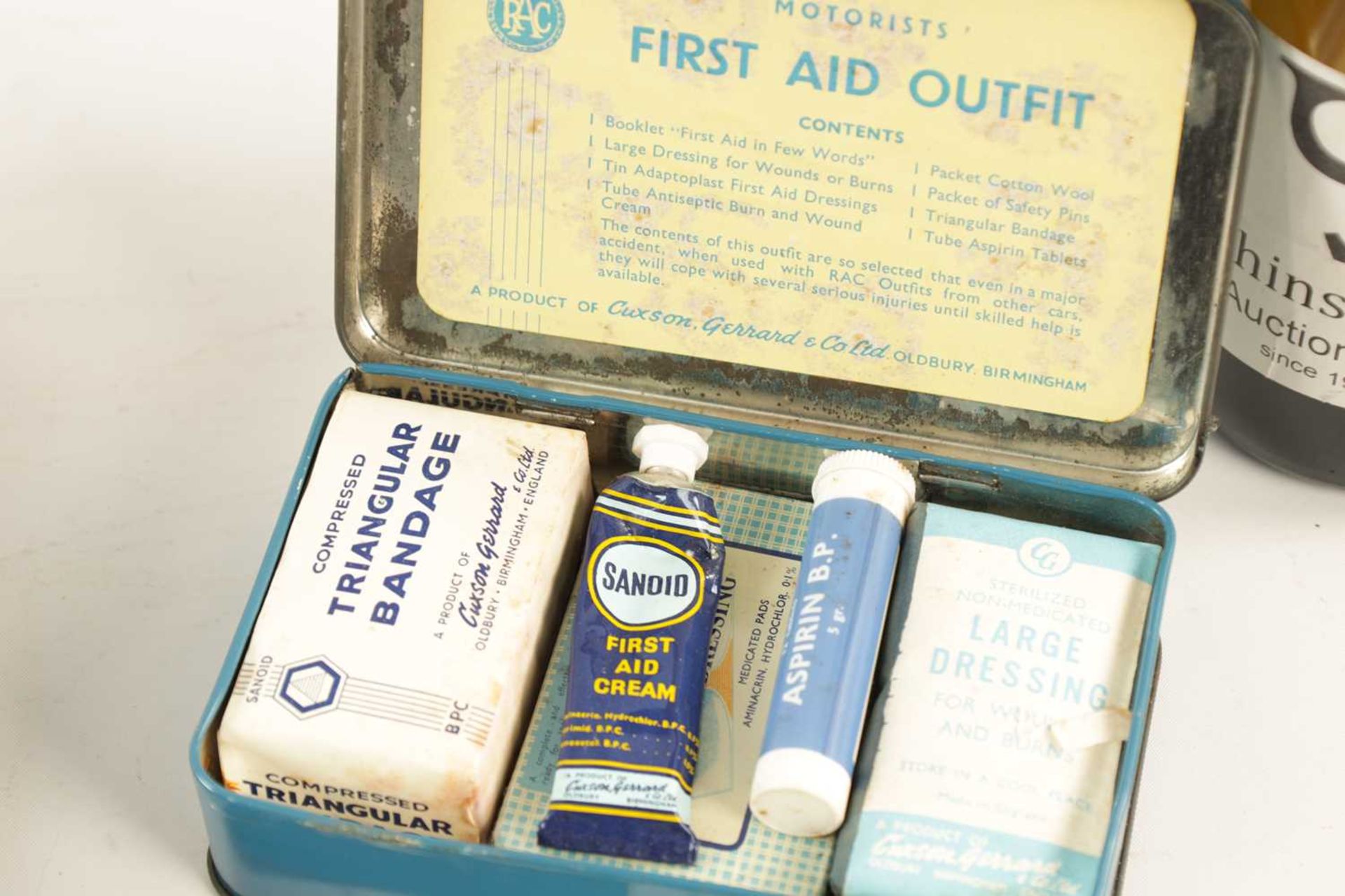 TWO VINTAGE MOTORIST FIRST AID KITS - Image 3 of 6
