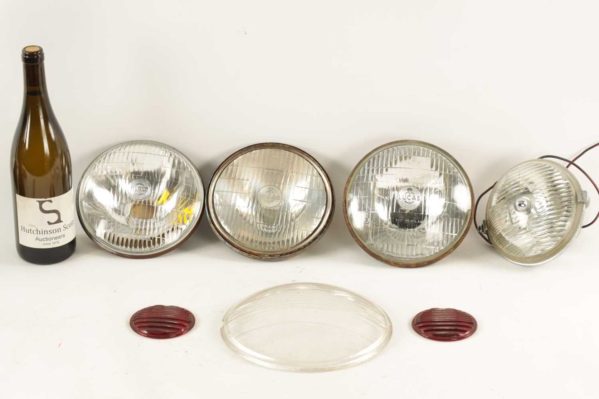 A COLLECTION OF LUCAS LAMPS, GLASSES AND LENSES - Image 2 of 7