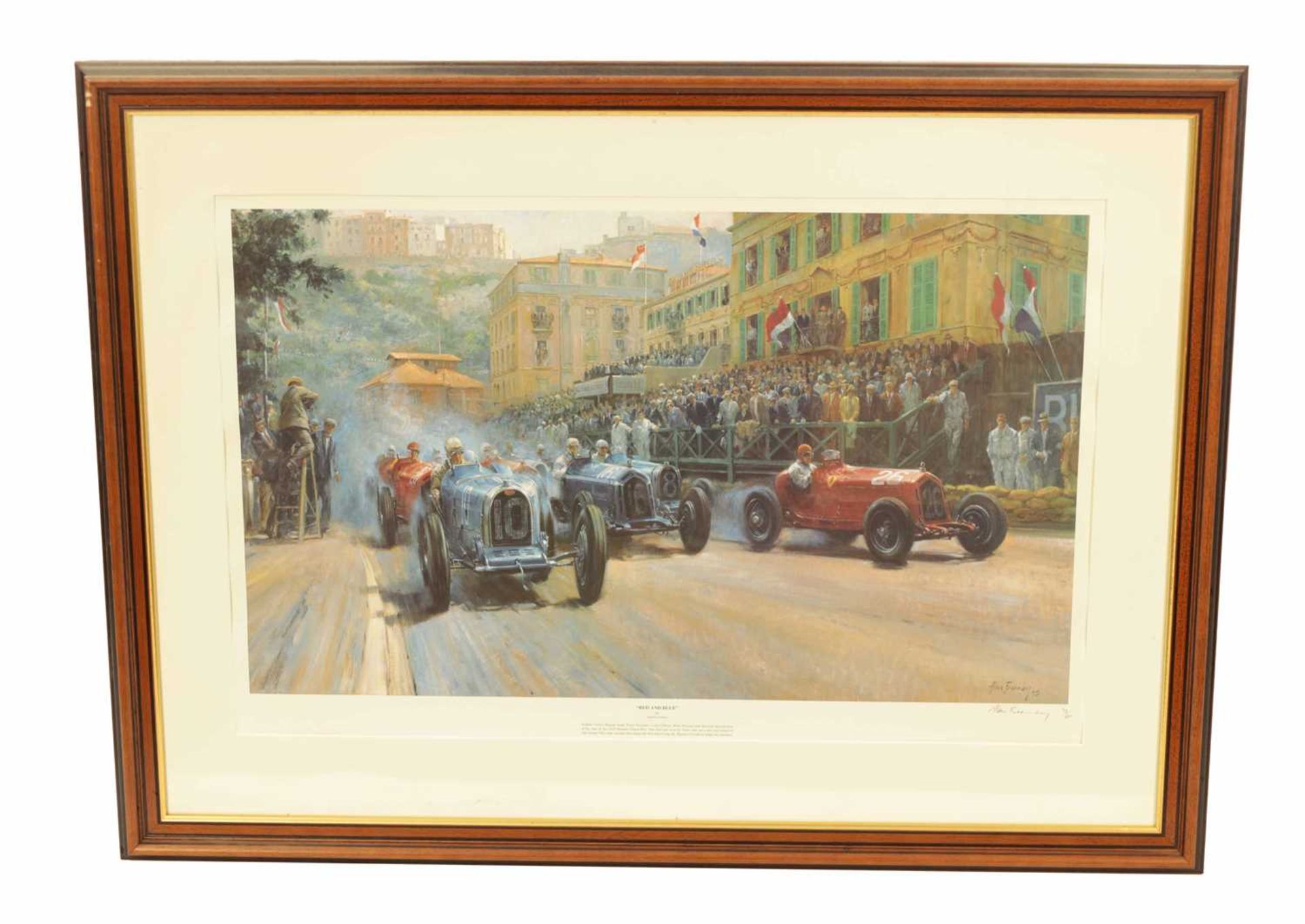 ‘RED AND BLUE’ SIGNED LIMITED EDITION PRINT AFTER ALAN FEARNLEY