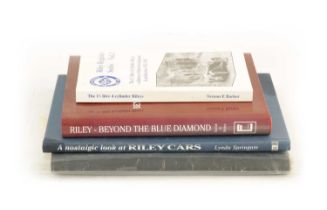 A COLLECTION OF VARIOUS RILEY BOOKS AND WORKSHOP MANUAL