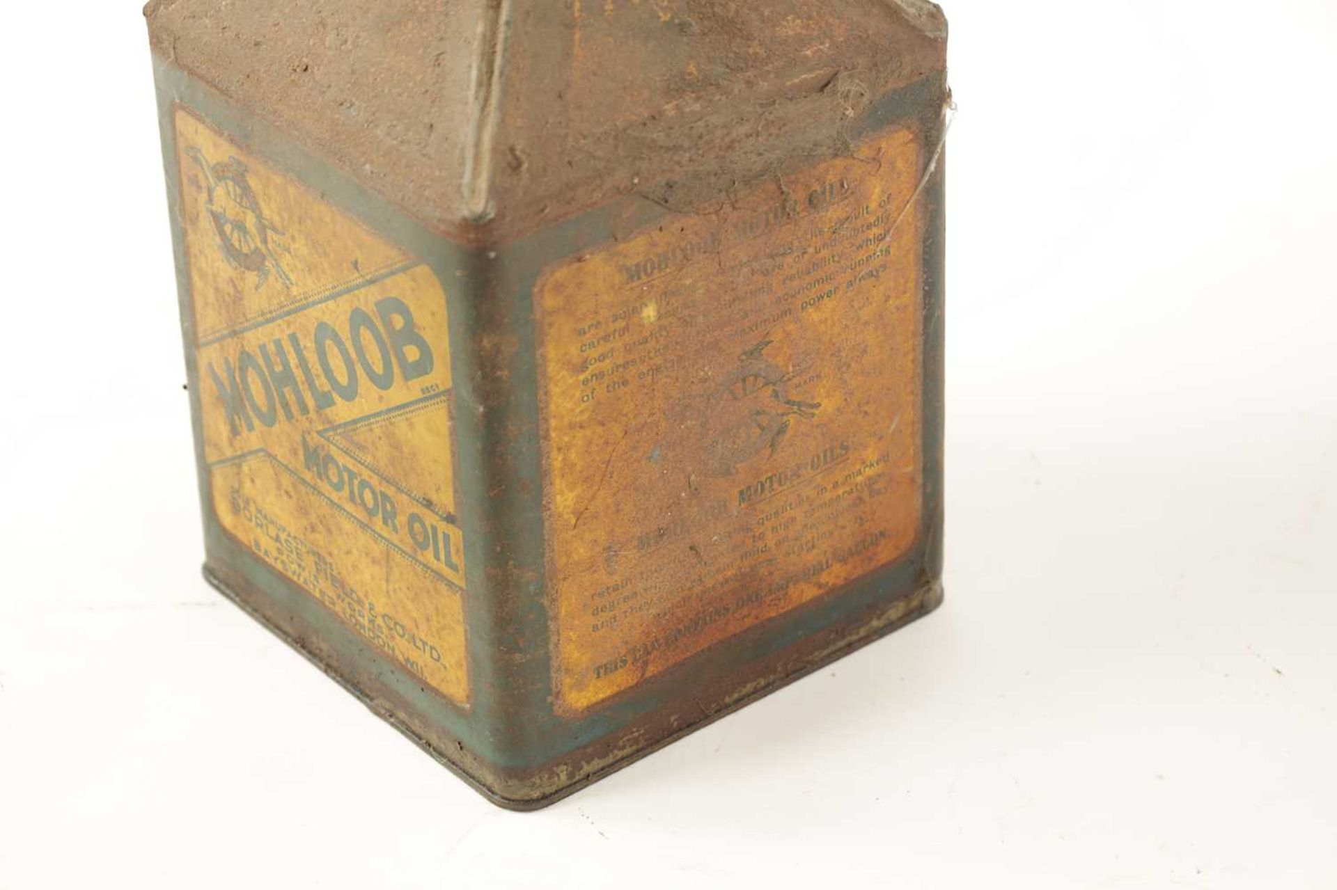 AN EARLY MOHLOOB MOTOR OIL PYRAMID CAN - Bild 6 aus 8