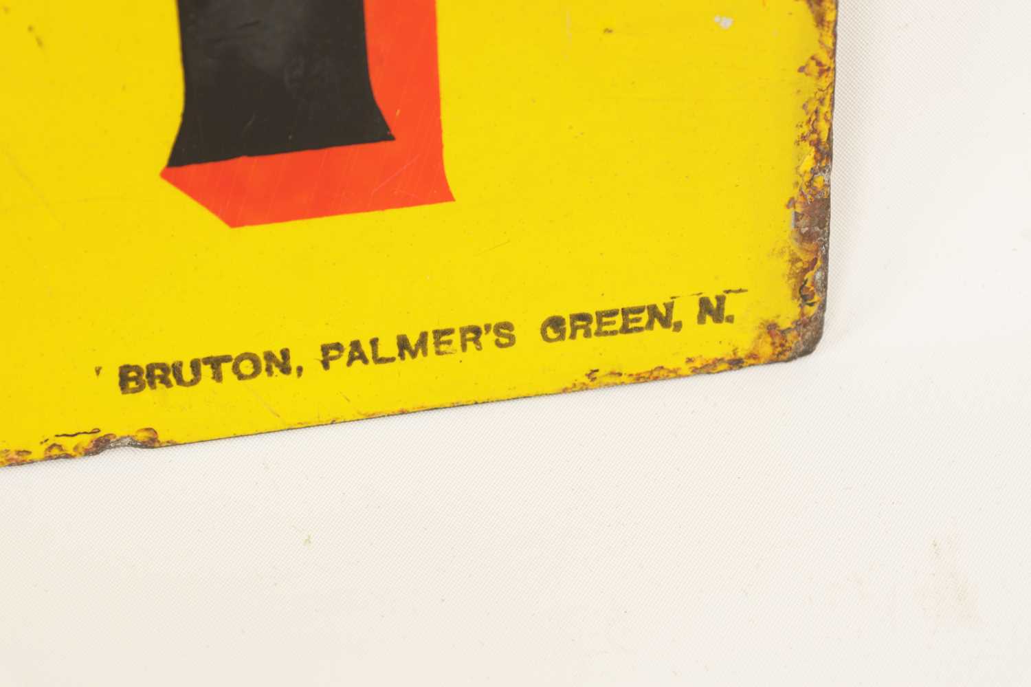 A VINTAGE DOUBLE SIDED ENAMEL PRATT’S SIGN - Image 7 of 7