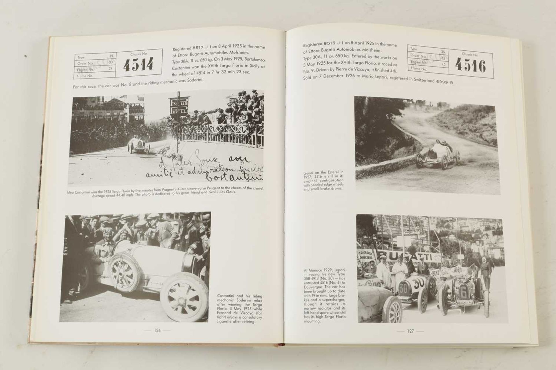 A COLLECTION OF FOUR BUGATTI HARDBACK BOOKS - Image 8 of 11