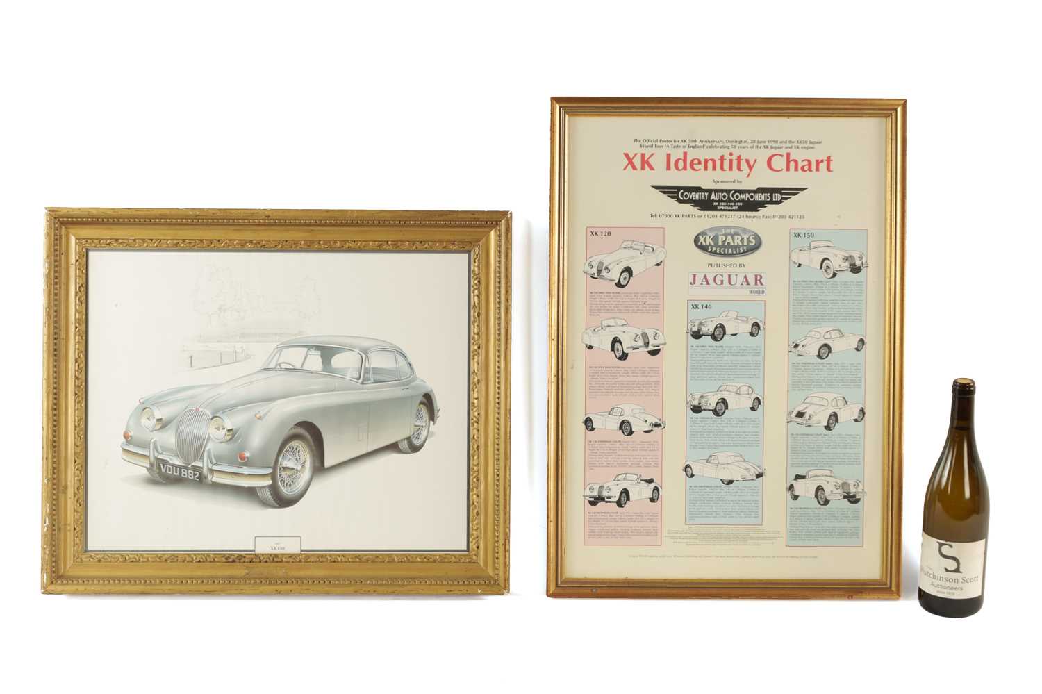 TWO VINTAGE JAGUAR PRINTS - Image 2 of 9