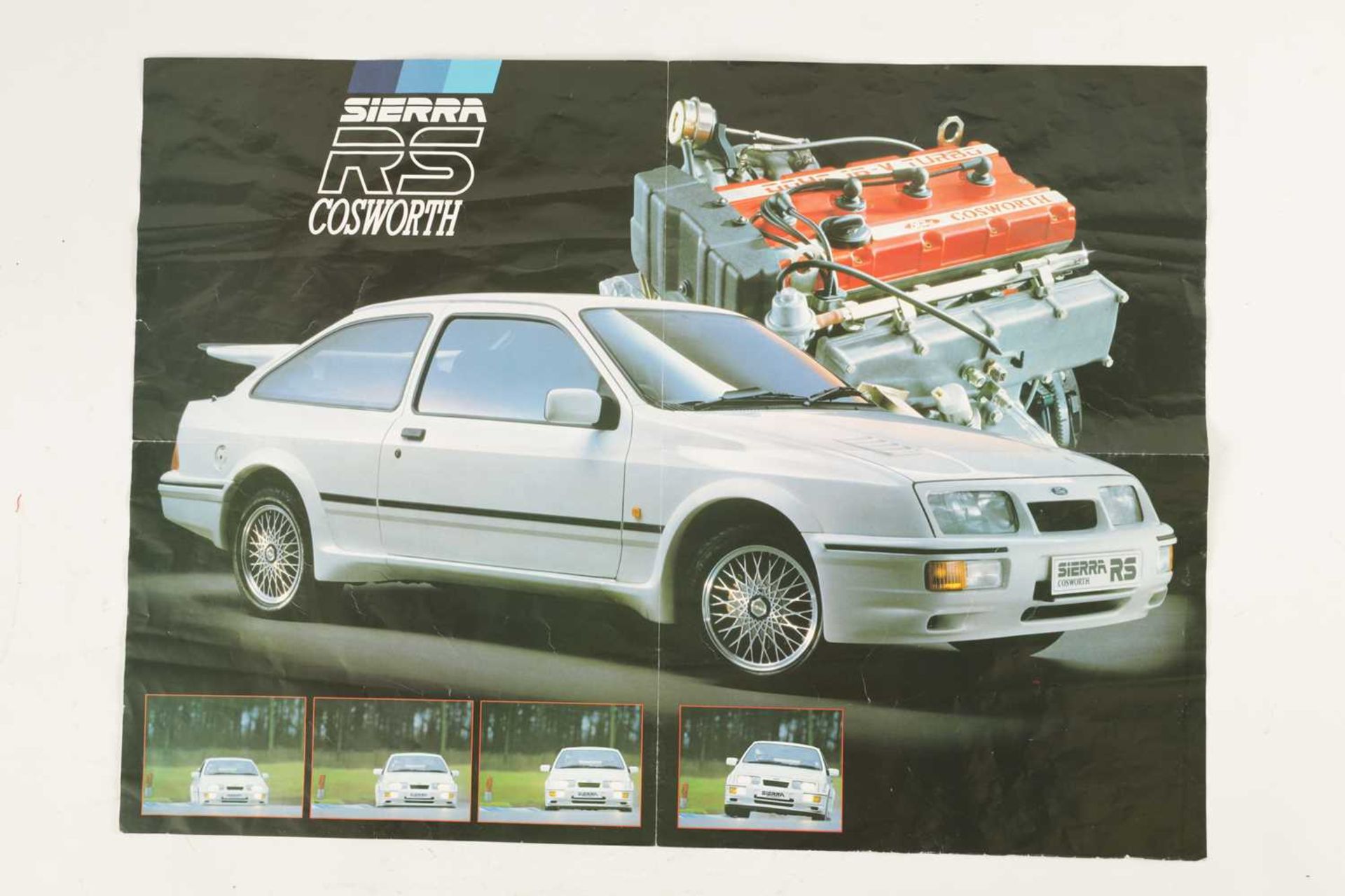 AN ORIGINAL FORD SIERRA RS COSWORTH VEHICLE SALES BROCHURE - Image 5 of 5