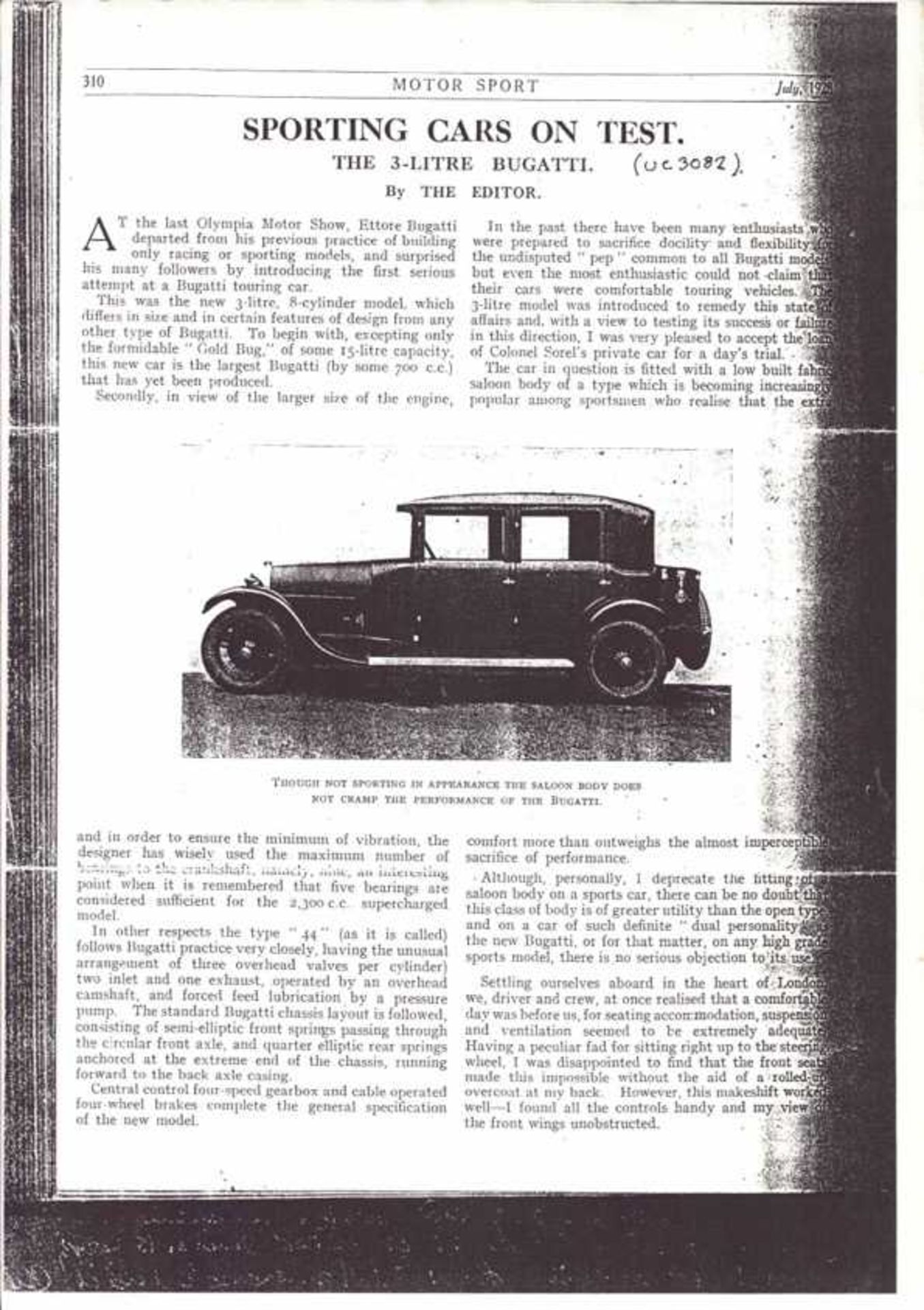 TELEPHONE & IN-PERSON BIDDING ONLY - A 1927 BUGATTI TYPE 44 - TELEPHONE & IN-PERSON BIDDING ONLY - Image 31 of 44