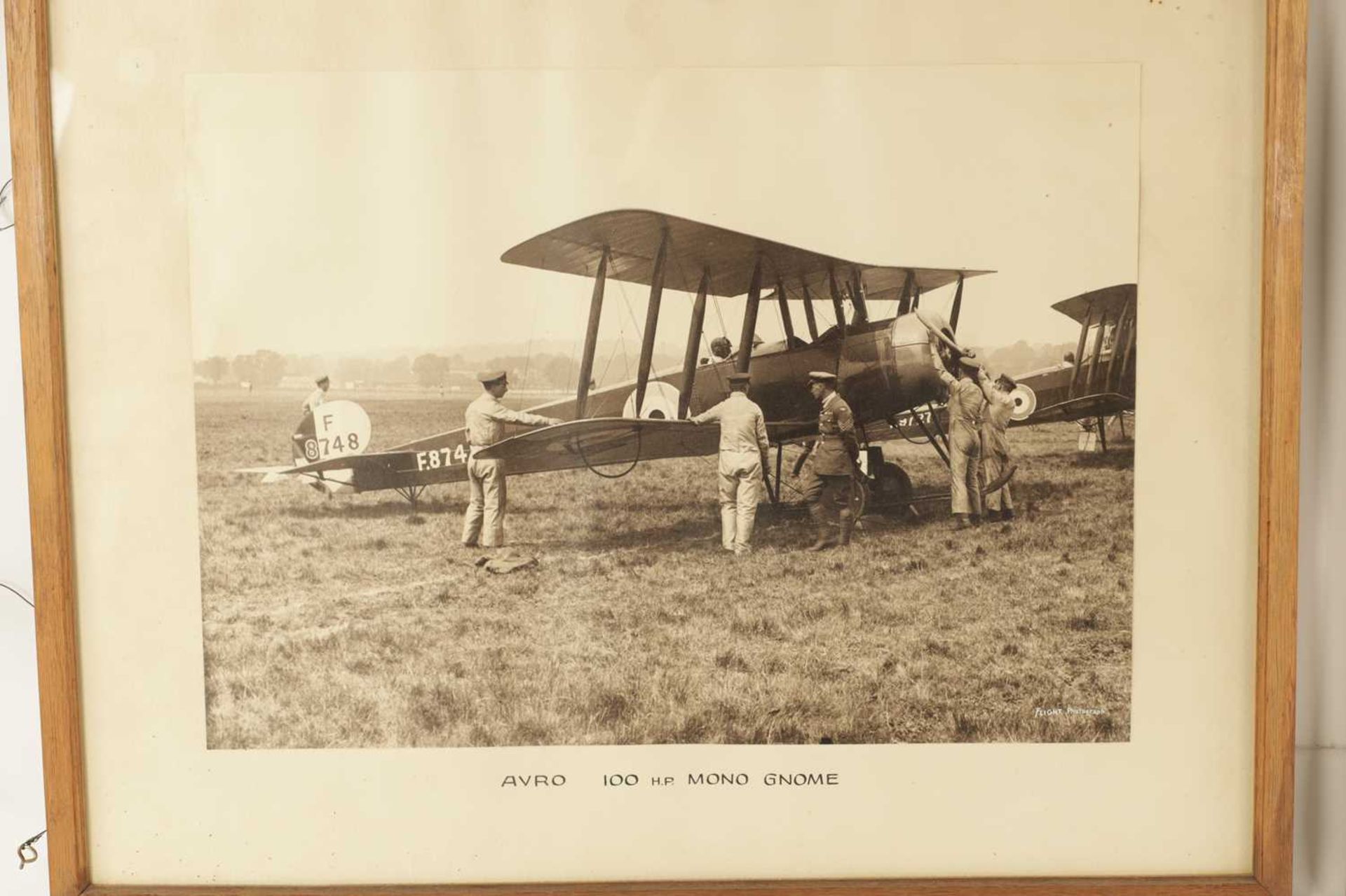 A COLLECTION OF EIGHT FRAMED PHOTOGRAPH PRINTS OF VINTAGE PLANES - Image 11 of 15