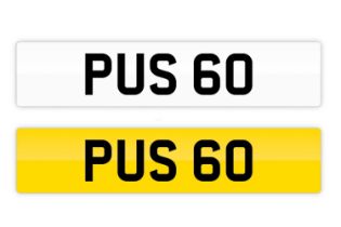 PUS 60 Numberplate on retention